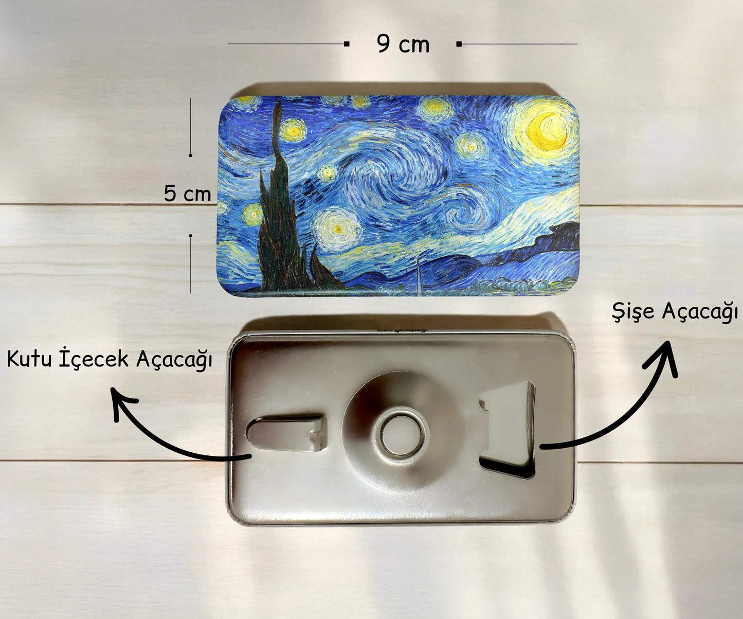 Kişiye özel resimli metal magnet açacak ölçü ve özellik