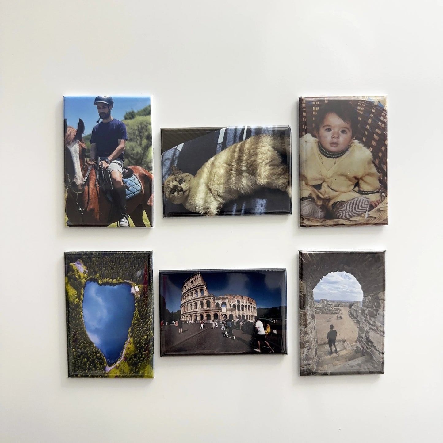 Kişiye özel resimli dikdörtgen magnet dekor