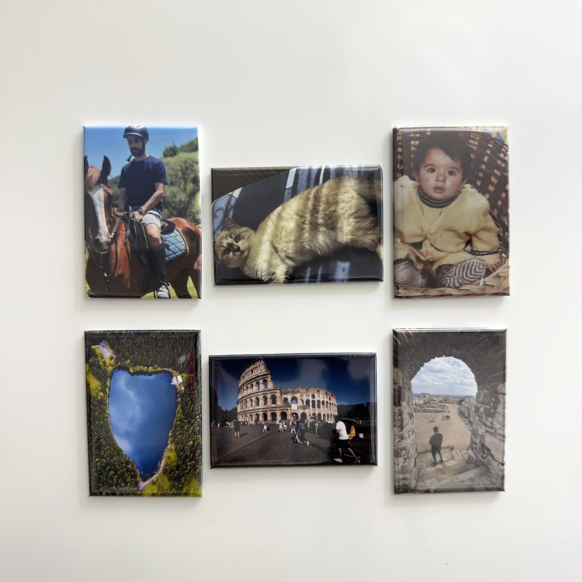 Kişiye özel resimli dikdörtgen magnet dekor