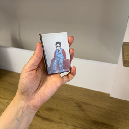 Kişiye özel resimli dikdörtgen magnet ön yüz