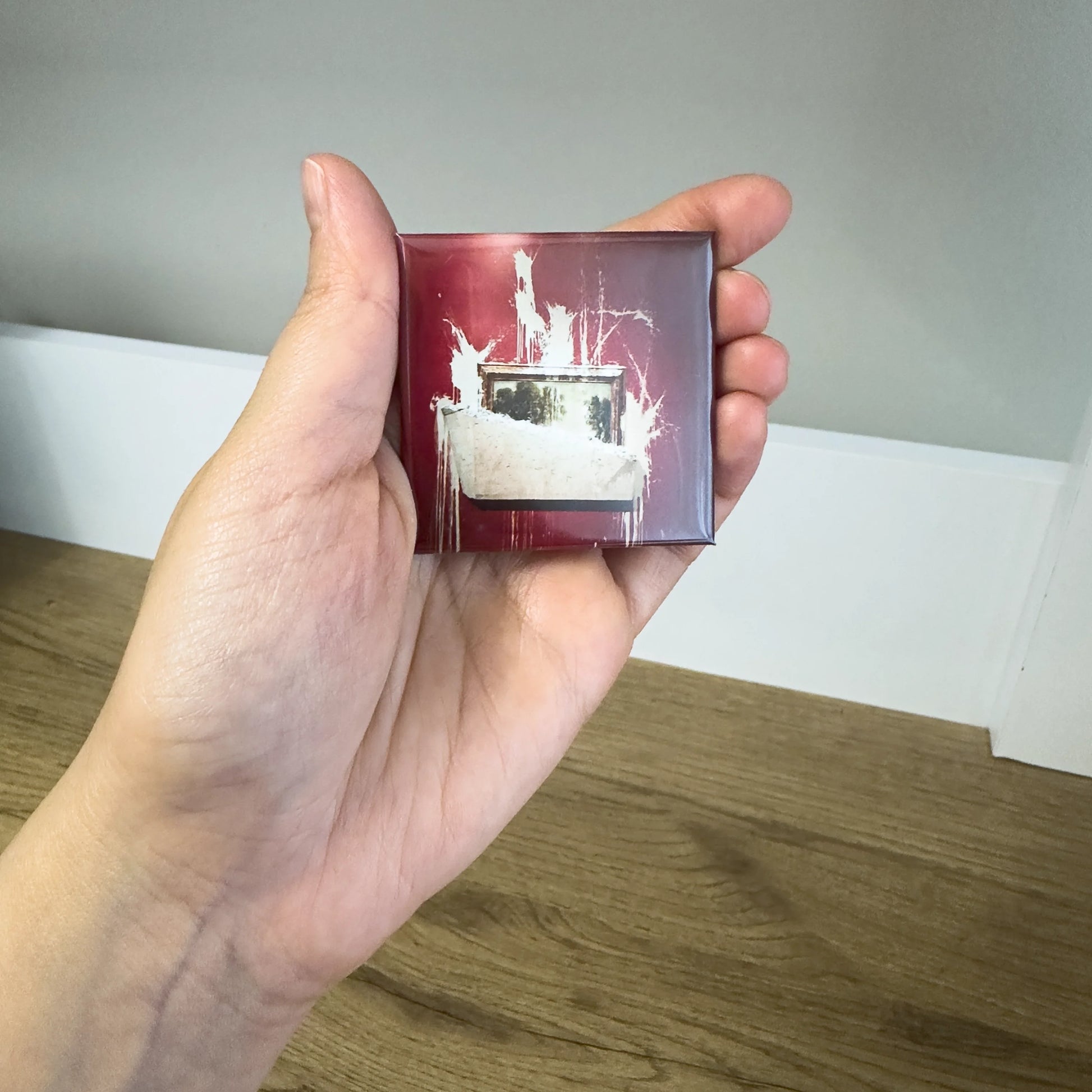 Kişiye özel resimli kare magnet görünüm